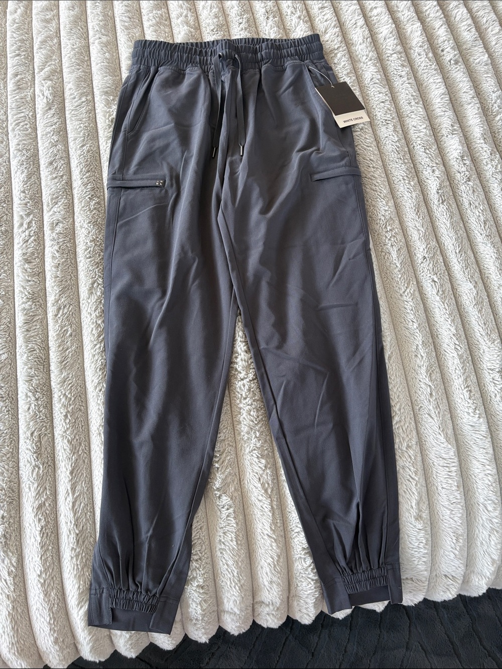 White Cross Women Charcoal Gray Jogger Scrub Pants